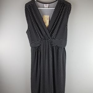 Oh Baby Maternity XL Polka Dot Sleeveless Dress